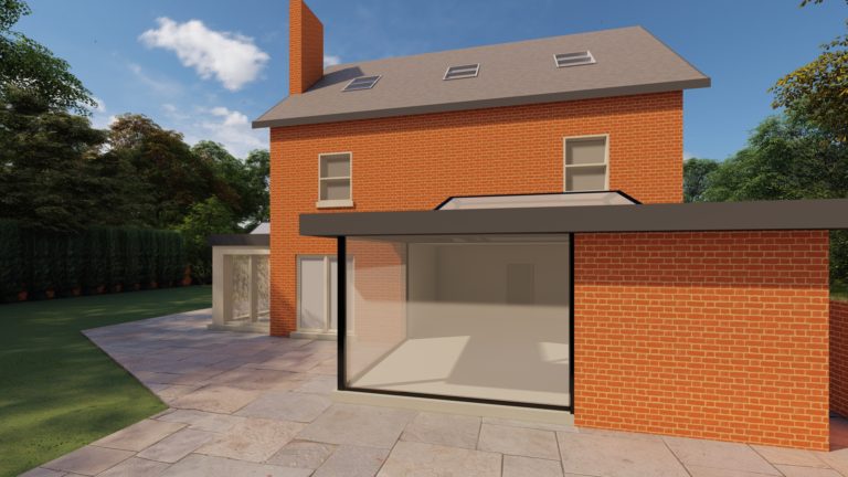 side and rear side extensions, CGI, Skylights and lanterns