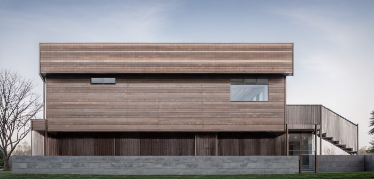 Side Elevation , HPLTC proposed wooden Clubhouse, CGI , AI